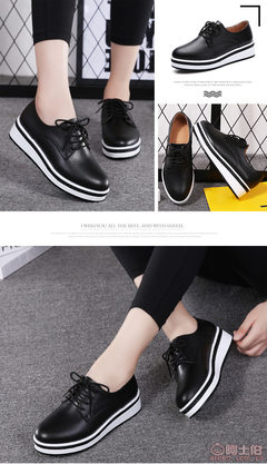 2017春季新款真皮布洛克女士單鞋 英倫時(shí)尚與休閑舒適的完美結(jié)合